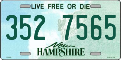 NH license plate 3527565