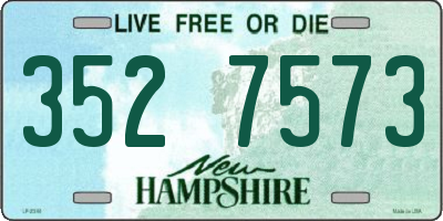 NH license plate 3527573
