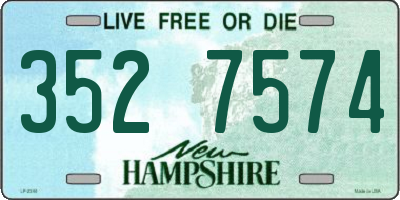 NH license plate 3527574