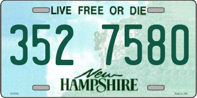 NH license plate 3527580
