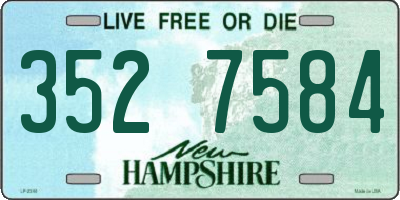 NH license plate 3527584