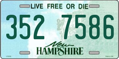 NH license plate 3527586