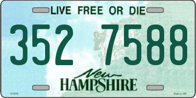 NH license plate 3527588