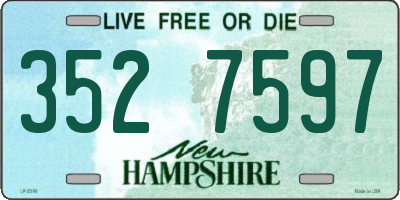 NH license plate 3527597