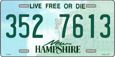 NH license plate 3527613