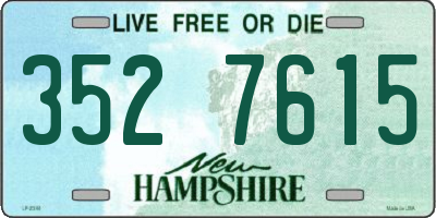 NH license plate 3527615