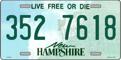 NH license plate 3527618