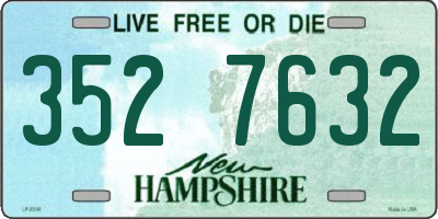 NH license plate 3527632