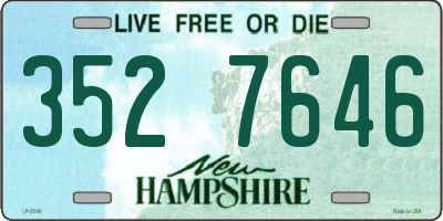 NH license plate 3527646