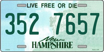NH license plate 3527657