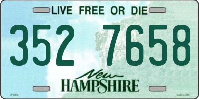 NH license plate 3527658