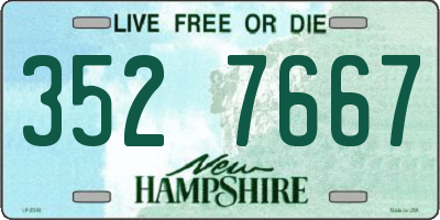 NH license plate 3527667