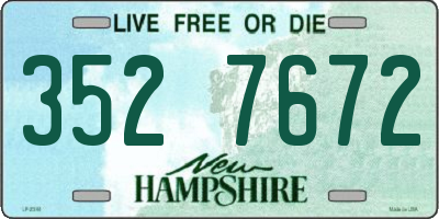 NH license plate 3527672