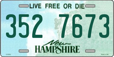 NH license plate 3527673