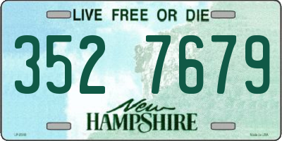 NH license plate 3527679
