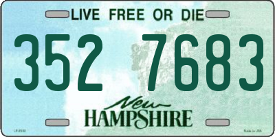 NH license plate 3527683