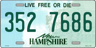 NH license plate 3527686