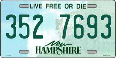 NH license plate 3527693