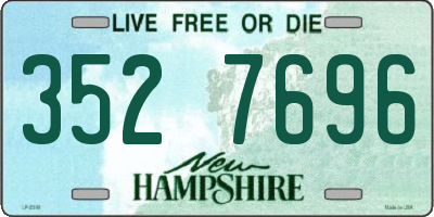 NH license plate 3527696