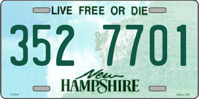 NH license plate 3527701