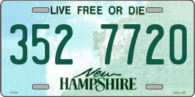 NH license plate 3527720