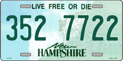 NH license plate 3527722