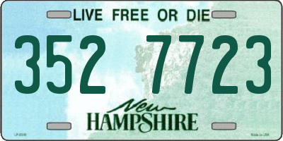 NH license plate 3527723
