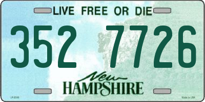 NH license plate 3527726