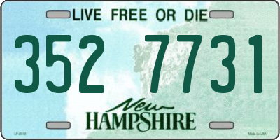 NH license plate 3527731