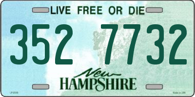 NH license plate 3527732