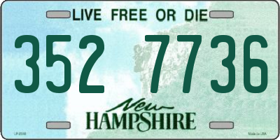 NH license plate 3527736