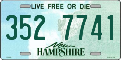 NH license plate 3527741