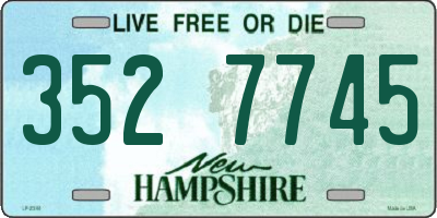 NH license plate 3527745