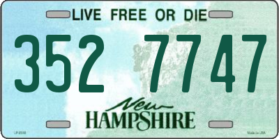 NH license plate 3527747