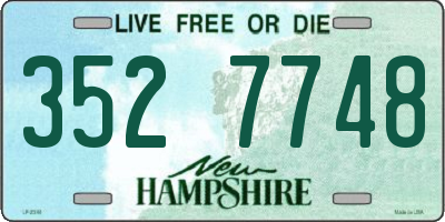 NH license plate 3527748