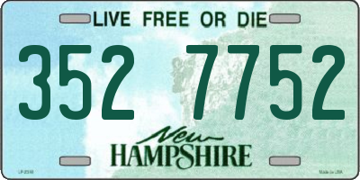 NH license plate 3527752