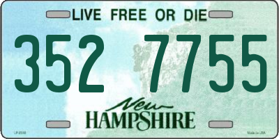 NH license plate 3527755