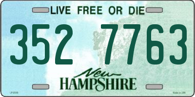 NH license plate 3527763