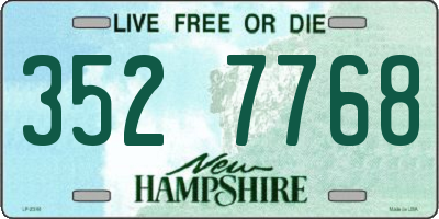 NH license plate 3527768