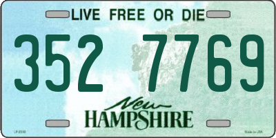 NH license plate 3527769