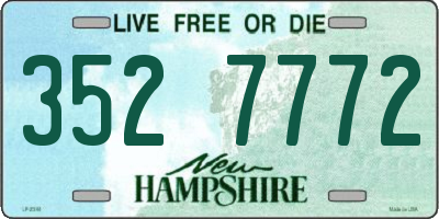 NH license plate 3527772