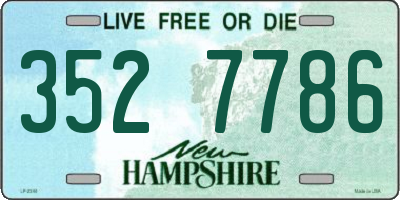 NH license plate 3527786