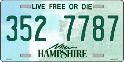 NH license plate 3527787