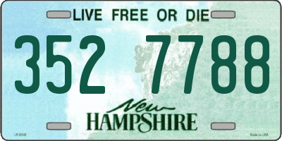NH license plate 3527788
