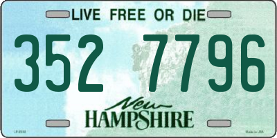 NH license plate 3527796