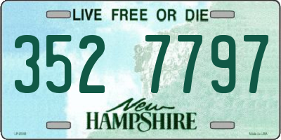 NH license plate 3527797