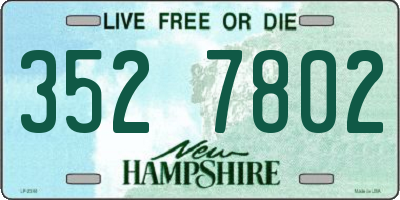 NH license plate 3527802