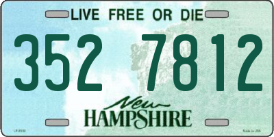 NH license plate 3527812