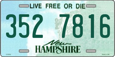 NH license plate 3527816