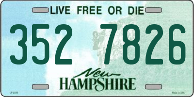 NH license plate 3527826